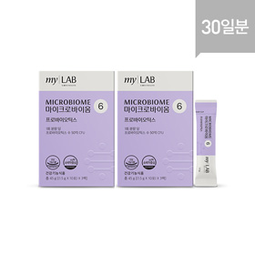 [프로모션] 마이크로바이옴 6 (30포, 30일분) x 2개